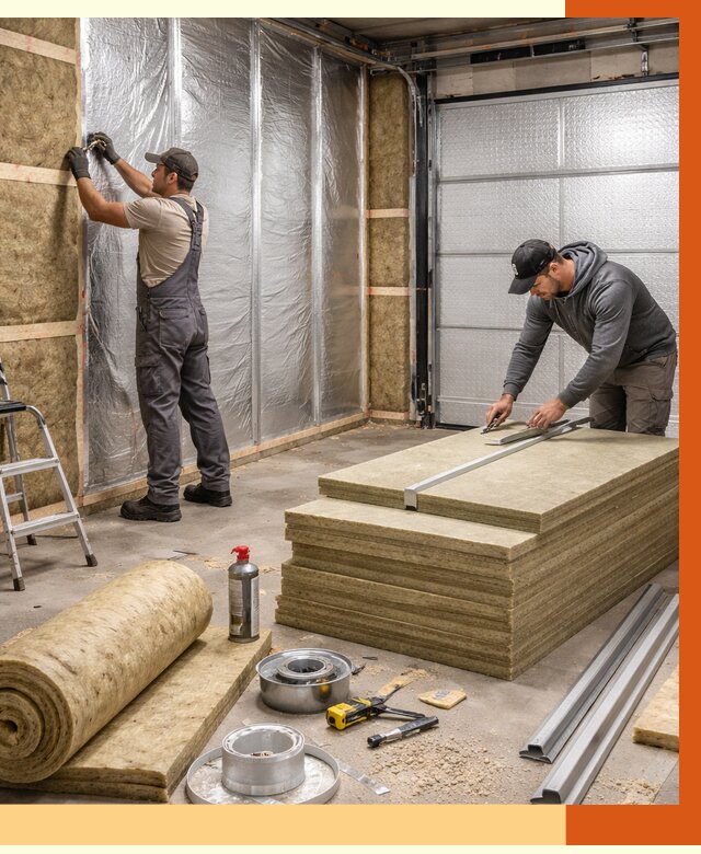 Утепление гаража в Челябинске от 4640 руб/м2 — комплексное утепление ворот и стен | ТепломастерЧлб