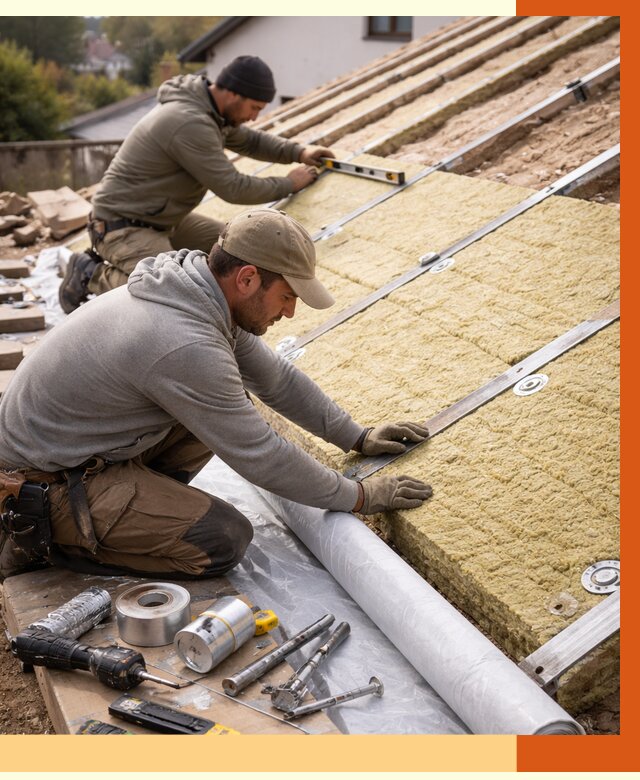 Утепление крыши снаружи в Челябинске под ключ от 1237 руб./м2 | ТепломастерЧлб