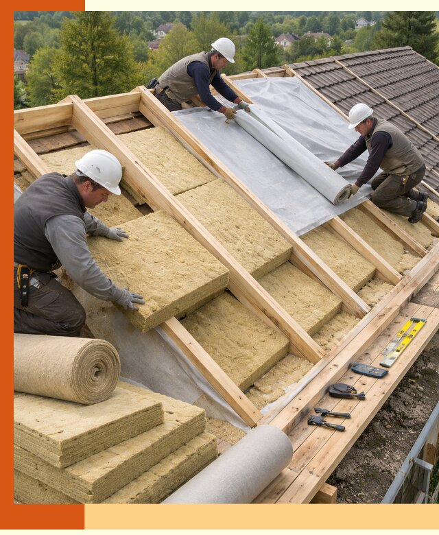 Утепление скатной крыши в Челябинске качественно и надёжно