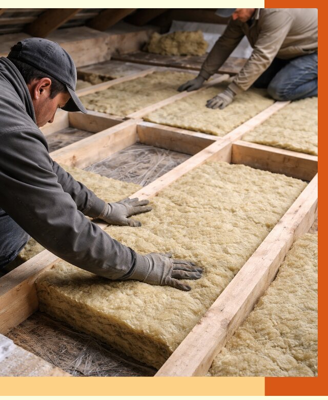 Утепление чердака минватой в Челябинске от 3609 руб/м2 под ключ | ТепломастерЧлб