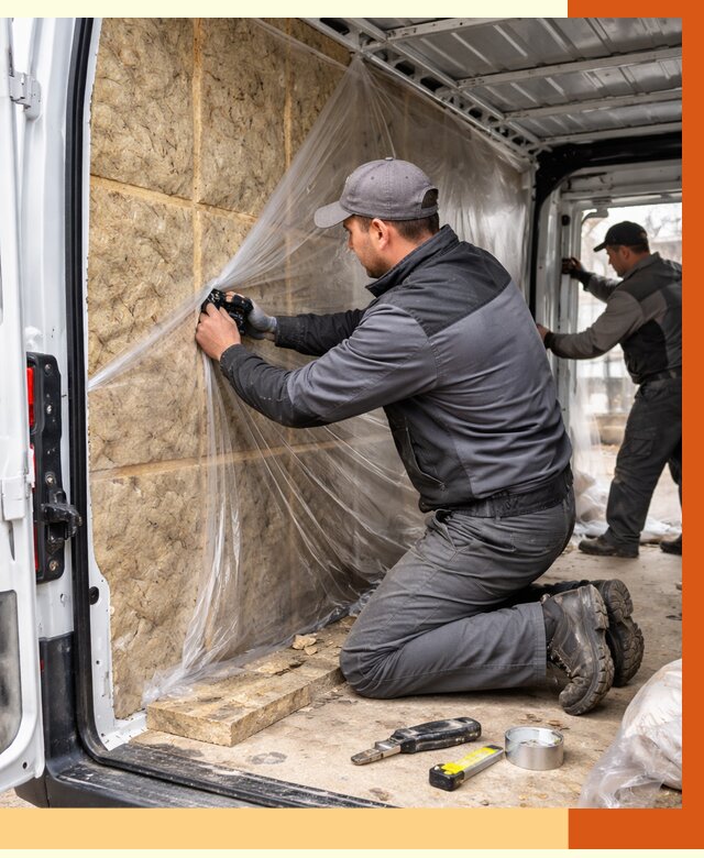 Утепление фургона в Челябинске от 17015 руб/м2 — утепление фургона ППУ и кузова | ТепломастерЧлб