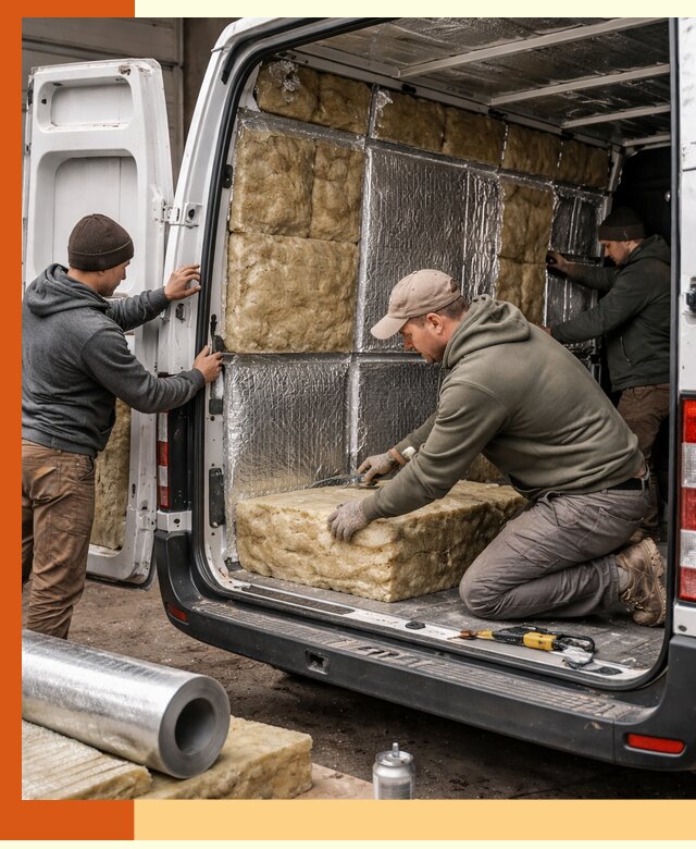 Утепление фургона в Челябинске: профессиональная теплоизоляция и шумоизоляция