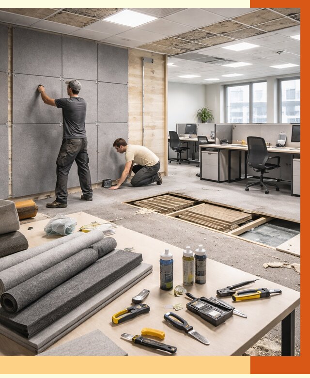 Профессиональная шумоизоляция офиса в Челябинске от 6961 руб. за м2 | ТепломастерЧлб