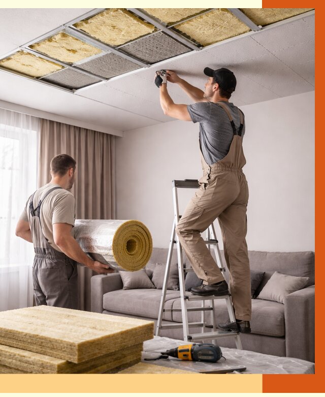 Шумоизоляция потолка в Челябинске от 2320 руб. под ключ | Профессионально — ТепломастерЧлб