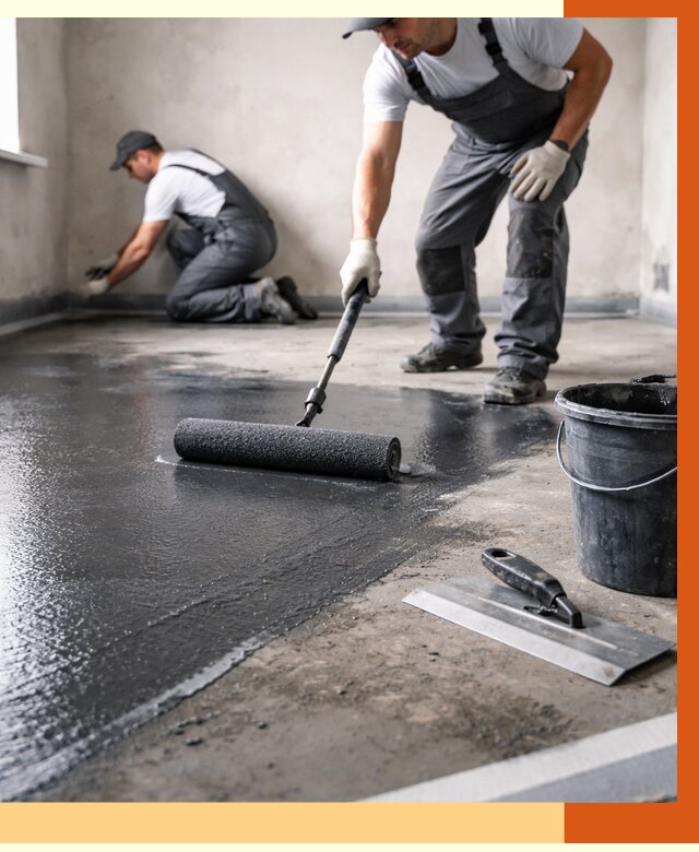 Профессиональная гидроизоляция пола в Челябинске от 8765 руб. под ключ | ТепломастерЧлб