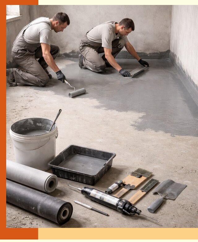Гидроизоляция пола в Челябинске — надежная защита от влаги и протечек